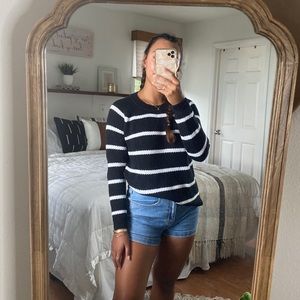 Blue Old Navy Striped Sweater